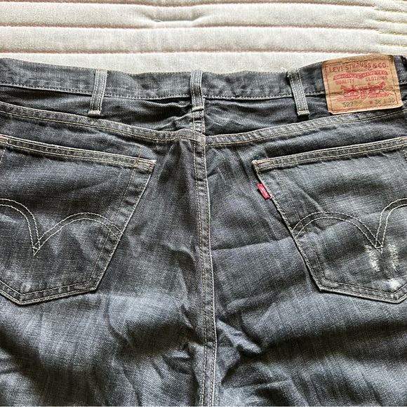 Levi’s 527 Low Boot Cut Jeans 38x30 Black Jeans - Picture 3 of 7